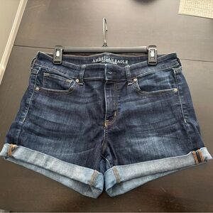 American Eagle Dark Blue Midi Shorts